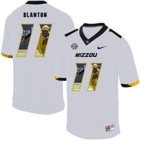 Wholesale Cheap Missouri Tigers 11 Kendall Blanton White Nike Fashion College Football Jersey