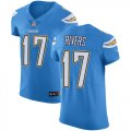 Wholesale Cheap Nike Chargers #17 Philip Rivers Electric Blue Alternate Men's Stitched NFL Vapor Untouchable Elite Jersey