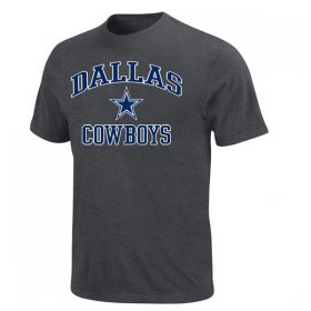 Wholesale Cheap Men\'s Dallas Cowboys Majestic Charcoal Big & Tall Heart & Soul III T-Shirt