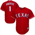 Wholesale Cheap Rangers #1 Elvis Andrus Red Cool Base Stitched Youth MLB Jersey
