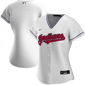 Wholesale Cheap Cleveland Indians Nike Women\'s Home 2020 MLB Team Jersey White