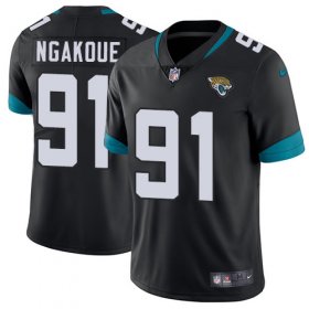 Wholesale Cheap Nike Jaguars #91 Yannick Ngakoue Black Team Color Men\'s Stitched NFL Vapor Untouchable Limited Jersey