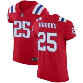 Wholesale Cheap Nike Patriots #25 Terrence Brooks Red Alternate Men\'s Stitched NFL Vapor Untouchable Elite Jersey