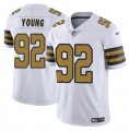 Cheap Men's New Orleans Saints #92 Chase Young White Color Rush Limited Football Stitched Jersey