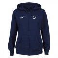 Wholesale Cheap Nike Indianapolis Colts Ladies Tailgater Full Zip Hoodie Blue