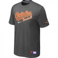 Wholesale Cheap Baltimore Orioles Nike Short Sleeve Practice MLB T-Shirt Crow Grey