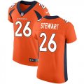 Wholesale Cheap Nike Broncos #26 Darian Stewart Orange Team Color Men's Stitched NFL Vapor Untouchable Elite Jersey
