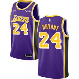Wholesale Cheap Nike Los Angeles Lakers #24 Kobe Bryant Purple NBA Swingman Statement Edition Jersey