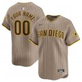 Cheap Men's San Diego Padres Customized Tan 2024 Alternate Limited Stitched Jersey