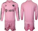 Cheap Men's Inter Miami CF Blank 2023-24 Pink Home Soccer Jersey Suit