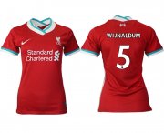 Wholesale Cheap Women 2020-2021 Liverpool home aaa version 5 red Soccer Jerseys