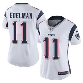 Wholesale Cheap Nike Patriots #11 Julian Edelman White Women\'s Stitched NFL Vapor Untouchable Limited Jersey