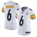Wholesale Cheap Nike Steelers #6 Devlin Hodges White Women's Stitched NFL Vapor Untouchable Limited Jersey