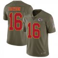 Wholesale Cheap Nike Chiefs #16 Len Dawson Olive Men's Stitched NFL Limited 2017 Salute to Service Jersey