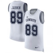 Wholesale Cheap Nike Cowboys #89 Blake Jarwin White Men's Stitched NFL Limited Rush Tank Top Jersey