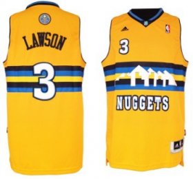 Wholesale Cheap Denver Nuggets #3 Ty Lawson Revolution 30 Swingman Yellow Jersey