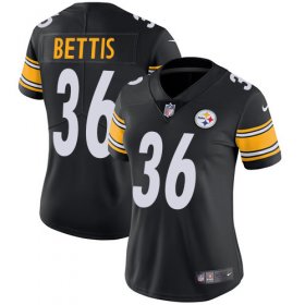 Wholesale Cheap Nike Steelers #36 Jerome Bettis Black Team Color Women\'s Stitched NFL Vapor Untouchable Limited Jersey