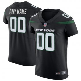 Wholesale Cheap Nike New York Jets Customized Stealth Black Stitched Vapor Untouchable Elite Men\'s NFL Jersey