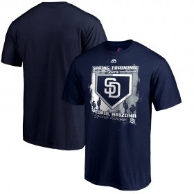 Wholesale Cheap San Diego Padres Majestic 2019 Spring Training Cactus League Base on Ball T-Shirt Navy