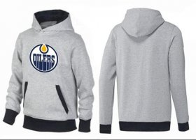 Wholesale Cheap Edmonton Oilers Pullover Hoodie Grey & Black