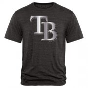 Wholesale Cheap Tampa Bay Rays Fanatics Apparel Platinum Collection Tri-Blend T-Shirt Black