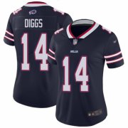 Wholesale Cheap Women's Buffalo Bills #14 Stefon Diggs Navy Blue Inverted Legend Stitched NFL Nike Limited Jersey