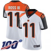 Wholesale Cheap Nike Bengals #11 John Ross III White Men's Stitched NFL 100th Season Vapor Limited Jersey