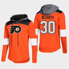 Wholesale Cheap Flyers #30 Michal Neuvirth Orange 2018 Pullover Platinum Hoodie
