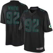 Wholesale Cheap Nike Packers #92 Reggie White Black Men's Stitched NFL Impact Limited Jersey