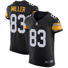 Wholesale Cheap Nike Steelers #83 Heath Miller Black Alternate Men\'s Stitched NFL Vapor Untouchable Elite Jersey