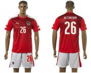 Wholesale Cheap Austria #26 Weimann Red Home Soccer Country Jersey