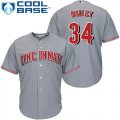 Wholesale Cheap Reds #34 Homer Bailey Grey Cool Base Stitched Youth MLB Jersey