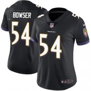 Wholesale Cheap Nike Ravens #54 Tyus Bowser Black Alternate Women's Stitched NFL Vapor Untouchable Limited Jersey