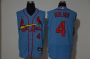 Wholesale Cheap Men's St. Louis Cardinals #4 Yadier Molina Light Blue 2020 Cool and Refreshing Sleeveless Fan Stitched Flex Nike Jersey