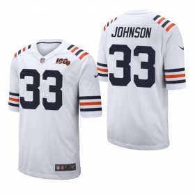 Wholesale Cheap Men\'s Chicago Bears #33 Jaylon Johnson White Classic Jersey 2020 NFL Draft