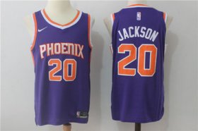Wholesale Cheap Men\'s Phoenix Suns #20 Josh Jackson New Purple 2017-2018 Nike Swingman Stitched NBA Jersey
