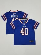 Wholesale Cheap Toddlers Buffalo Bills #40 Von Miller Royal Blue 2022 Vapor Untouchable Stitched NFL Nike Limited Jersey