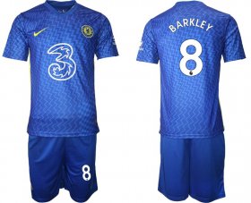 Wholesale Cheap Men 2021-2022 Club Chelsea home blue 8 Nike Soccer Jersey