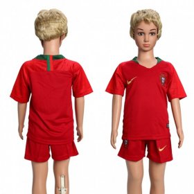 Wholesale Cheap Portugal Blank Home Kid Soccer Country Jersey