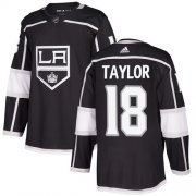 Wholesale Cheap Adidas Kings #18 Dave Taylor Black Home Authentic Stitched NHL Jersey