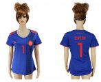 Wholesale Cheap Women's Colombia #1 Ospina Away Soccer Country Jersey