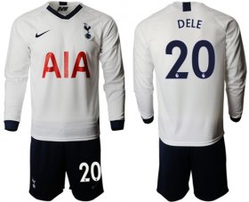 Wholesale Cheap Tottenham Hotspur #20 Dele Home Long Sleeves Soccer Club Jersey