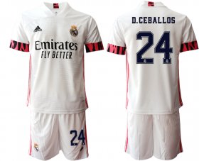 Wholesale Cheap Men 2020-2021 club Real Madrid home 24 white Soccer Jerseys1