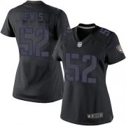 Wholesale Cheap Nike Ravens #52 Ray Lewis Black Impact Women's Stitched NFL Limited Jersey