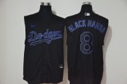 Wholesale Cheap Los Angeles Dodgers #8 Black Mamba Nike Black Fahion Tank Top MLB Jersey