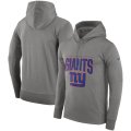 Wholesale Cheap New York Giants Nike Sideline Property of Performance Pullover Hoodie Gray