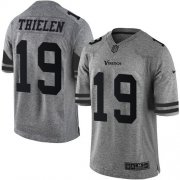 Wholesale Cheap Nike Vikings #19 Adam Thielen Gray Men's Stitched NFL Limited Gridiron Gray Jersey