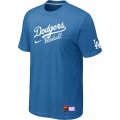 Wholesale Cheap Los Angeles Dodgers Nike Short Sleeve Practice MLB T-Shirt Indigo Blue