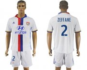 Wholesale Cheap Lyon #2 Zeffane Home Soccer Club Jersey