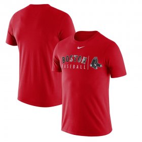 Wholesale Cheap Boston Red Sox Nike MLB Team Logo Practice T-Shirt Red